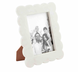 Scalloped Marble Frame