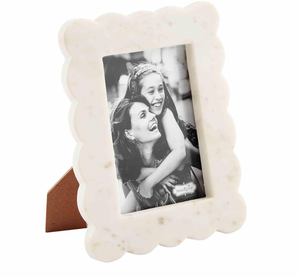 Scalloped Marble Frame