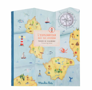 Explorer Coloring & Sticker Book