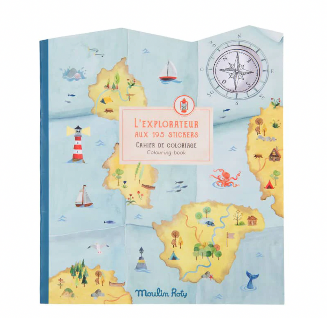 Explorer Coloring & Sticker Book