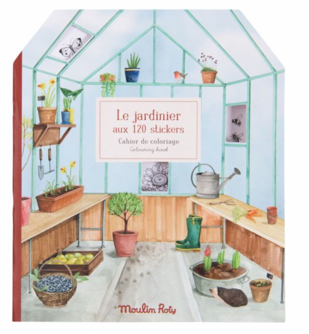 Garden Coloring & Sticker Book