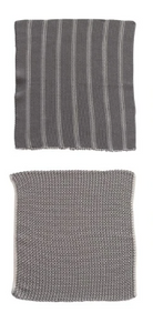 Square Cotton Knit Dish Cloths- Set of 2