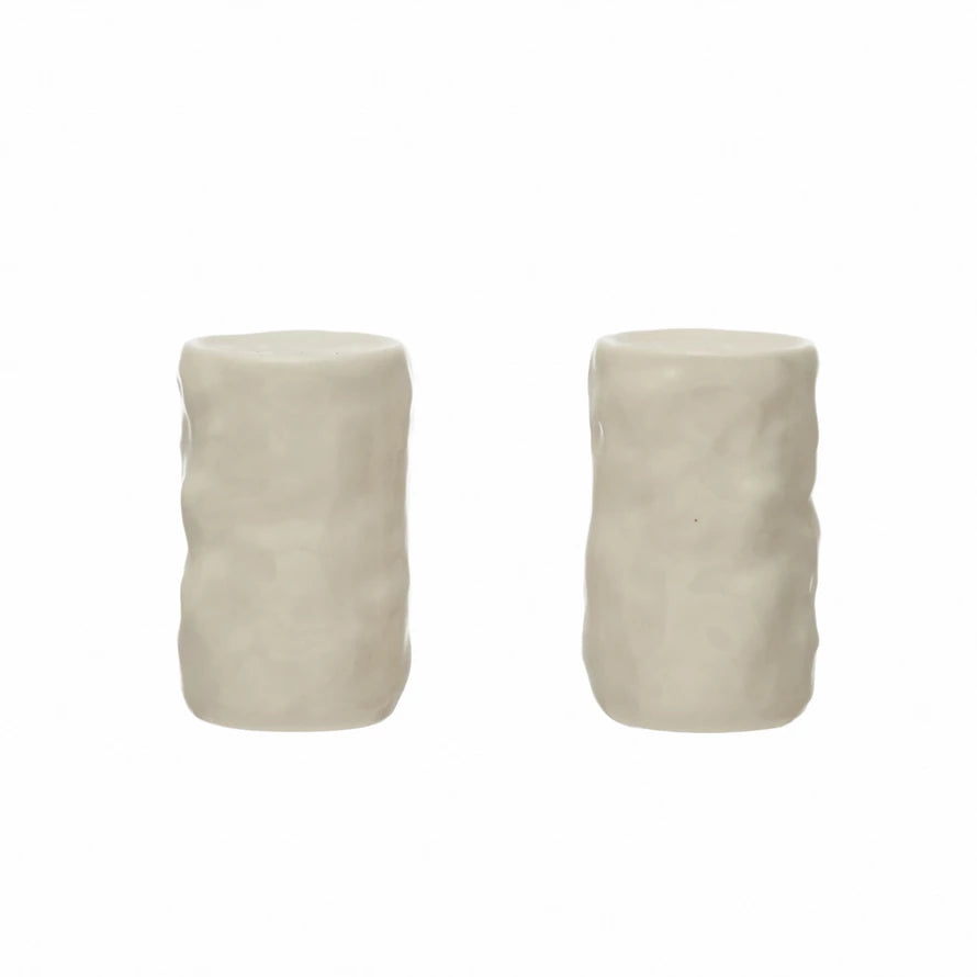 Cream Salt & Pepper Shakers