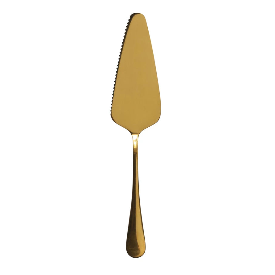 Gold Cake Server
