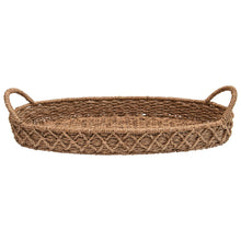 Load image into Gallery viewer, Woven Seagrass Oval Tray
