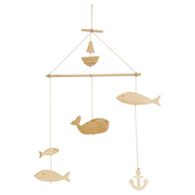 Load image into Gallery viewer, Wood Fish Mobile
