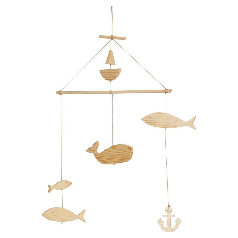 Wood Fish Mobile