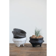 Load image into Gallery viewer, Paper Mache Footed Bowls
