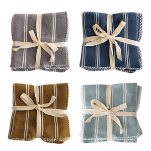 Square Cotton Knit Dish Cloths- Set of 2