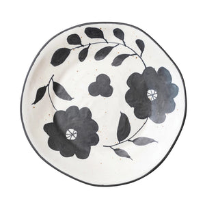 Matte Floral Plate
