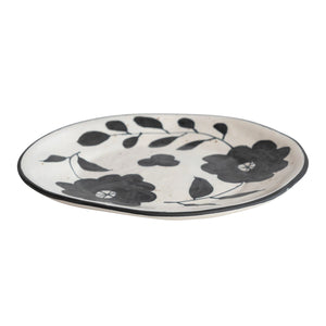 Matte Floral Plate