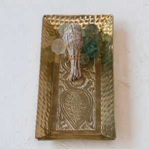 Stamped Gold Tray