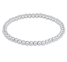 Load image into Gallery viewer, Classic Silver 4 MM Beaded Bracelet

