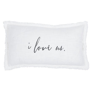 “I Love Us” Lumbar Pillow