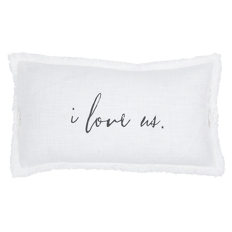 “I Love Us” Lumbar Pillow