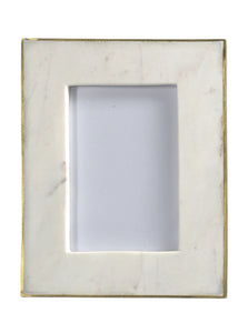 Marble + Brass Border Frame