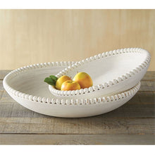 Load image into Gallery viewer, White Beaded Bowl
