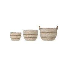Load image into Gallery viewer, Maize Striped Basket
