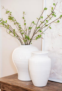 White Terra-cotta Cachepot