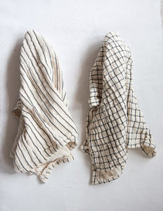 Natural+Black Cotton Tea Towel