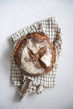 Load image into Gallery viewer, Natural+Black Cotton Tea Towel
