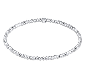 Classic Silver 2.5 MM Beaded Bracelet