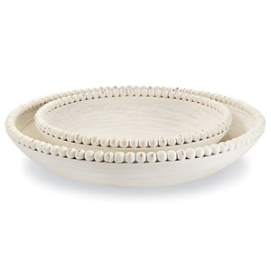 White Beaded Bowl