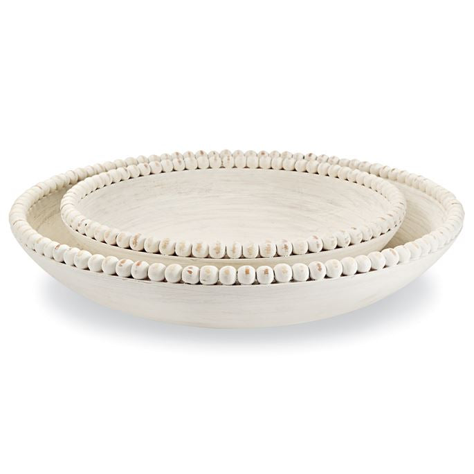 White Beaded Bowl
