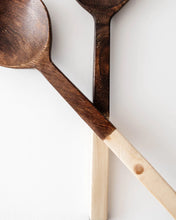 Load image into Gallery viewer, Mango and Pine Wood Salad Servers
