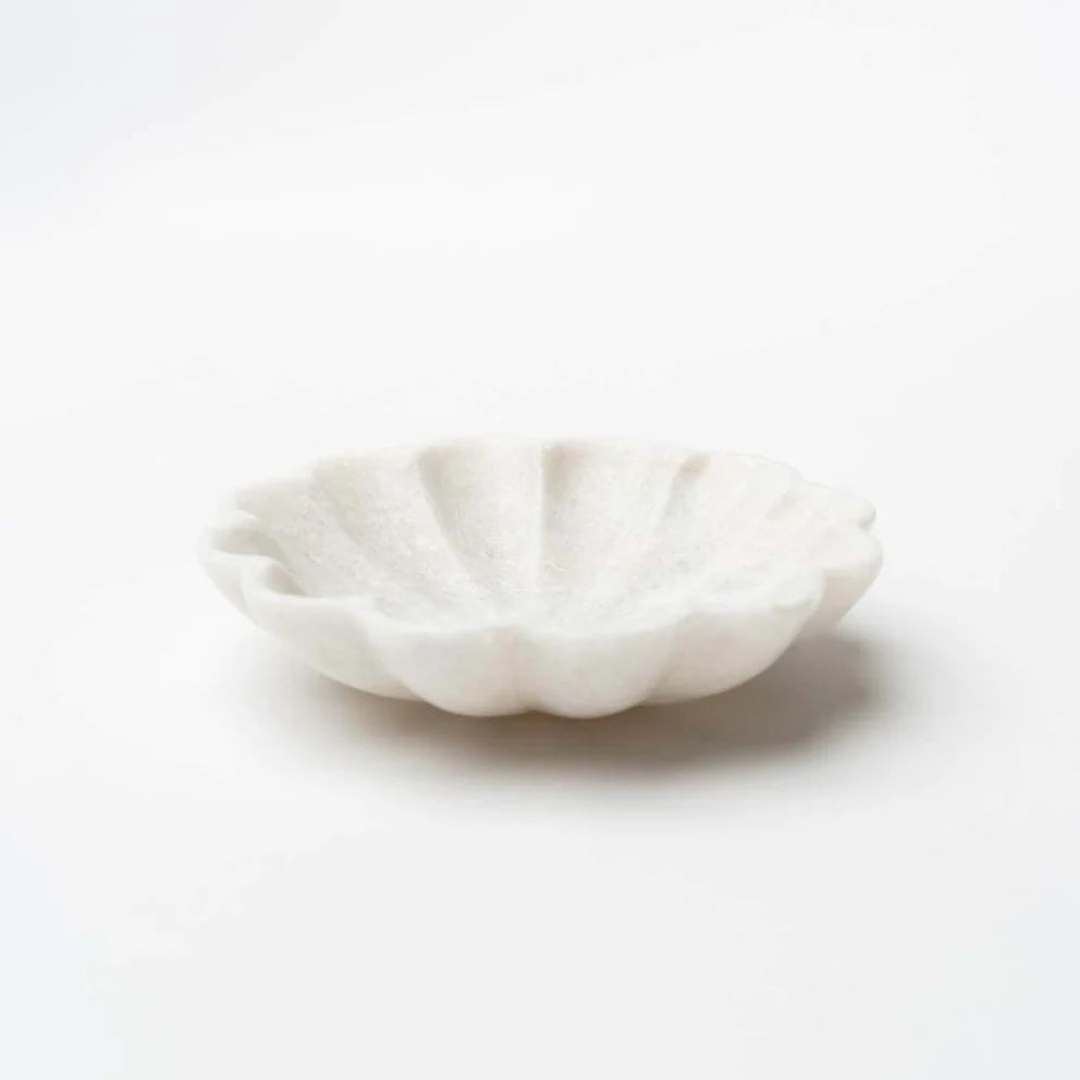 Marble Flower Shaped Dish