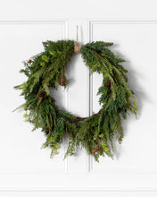 Load image into Gallery viewer, Cedar and Pinecone Wreath
