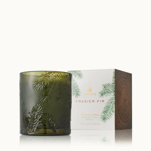 Frasier Fir Green Glass Candle // Petite
